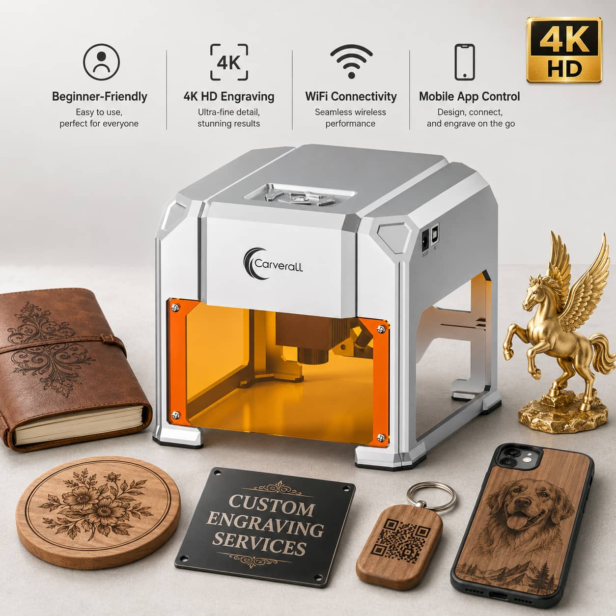 Industrial Laser Tool - Лазерный гравер Carverall, K4 3W, A1
